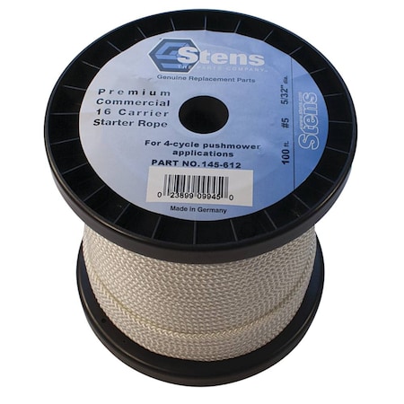 Stens Diamond Braid Starter Rope No 5 Diamond; 145-612 100 ft 145-612